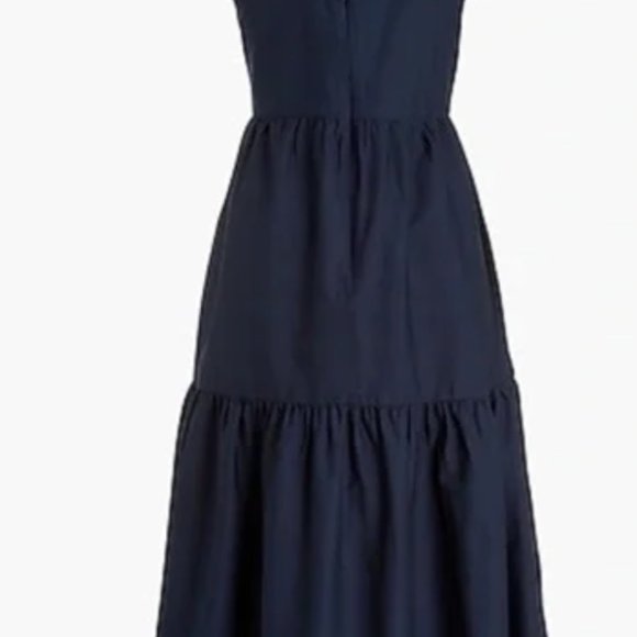 J Crew Embroidered Scalloped Tiered Dress size 4 - Picture 3 of 8